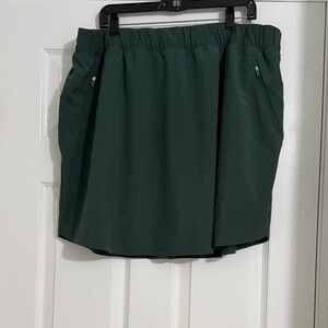 Dark Green Athletic Skort